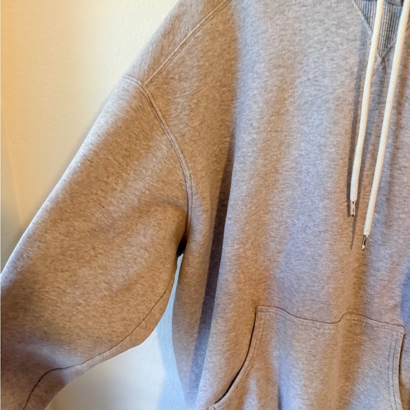 Aerie Offline Oversized Gray Hoodie with Front Pocket - Picture 3 of 4